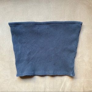Urban Outfitters Ribbed Black Tube Top S